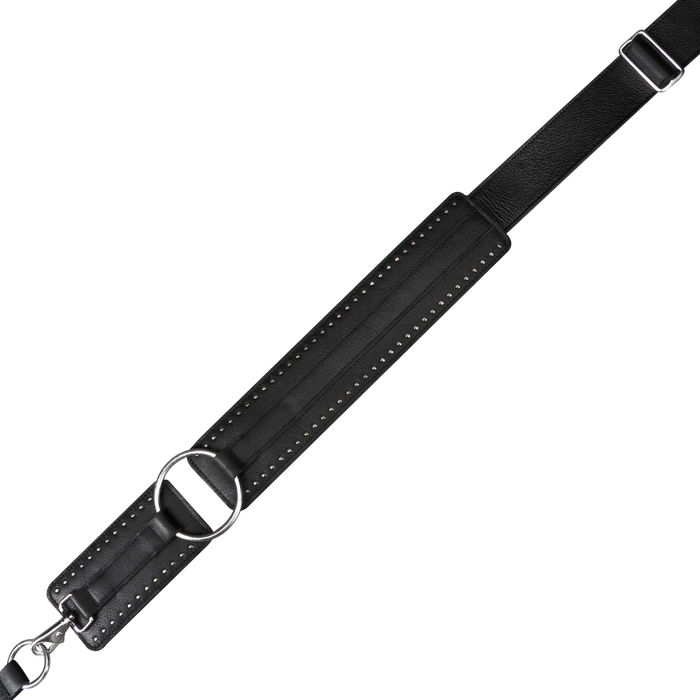 Levy's Baldric Series Leather Guitar Strap, Black