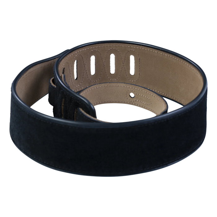 Levy's Signature Suede Series 2 1/2" Wide Guitar Strap, Black