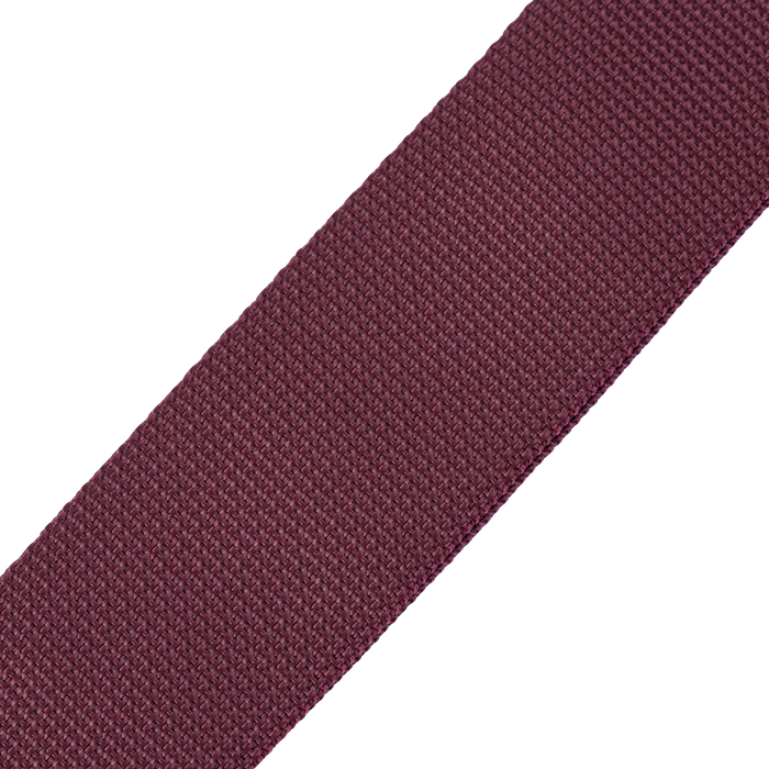Levy's Single Tone Solid Colored Poly Series 2" Wide Guitar Strap, Burgundy