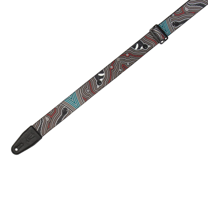 Levy's Down Under Series 2" Poly Guitar Strap, Bird & Snake
