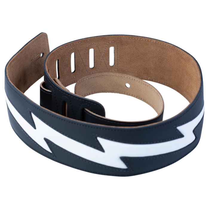 Levy's Larsen Leather Deluxe Series 2 1/2", Lightning Bolt