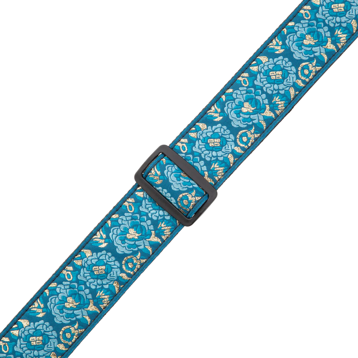 Levy's Boho Jacquard Series 2" Wide Jacquard Guitar Strap, Blue