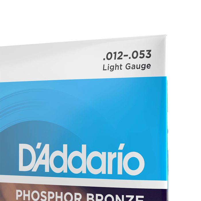 D’Addario EJ16-3D Phosphor Bronze Acoustic Guitar Strings - Light Phosphor Bronze  3 Sets