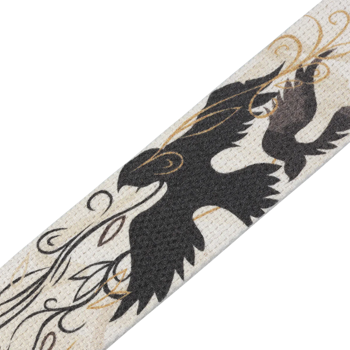 Levy's Nature Cotton Series 2" Wide Cotton Guitar Strap, Yellow Bird