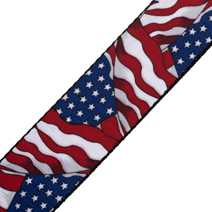 Levy's Flag Series 2" Wide Polyester Guitar Strap, US Flag