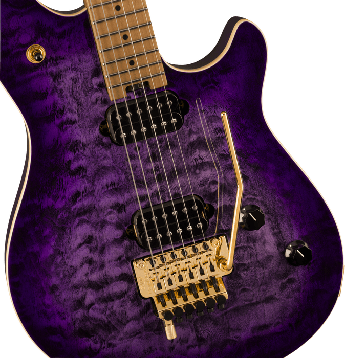 EVH Wolfgang Special QM, Baked Maple Fingerboard, Purple Burst