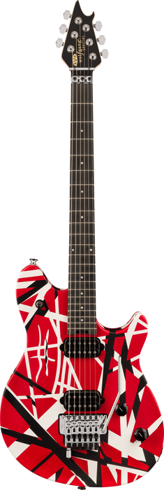 EVH Wolfgang Special Striped Series, Ebony Fingerboard, Red, Black, and White