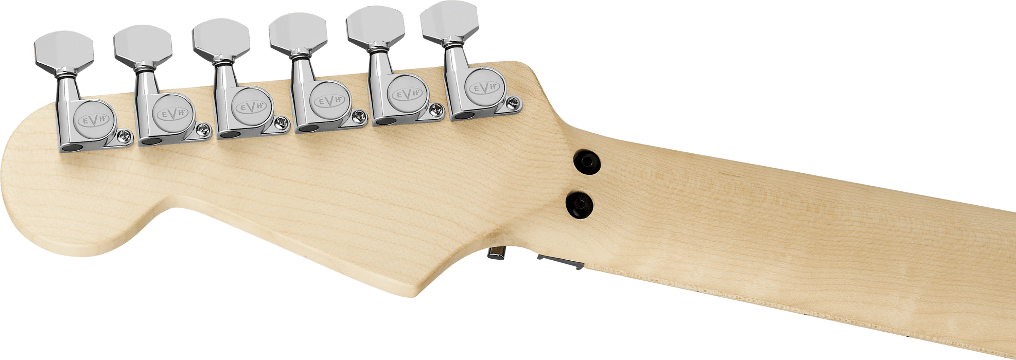 Formes de la série rayée EVH, touche en érable, blanc et noir