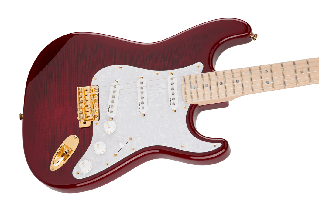 Fender Richie Kotzen Stratocaster, Maple Fingerboard, Transparent Red Burst