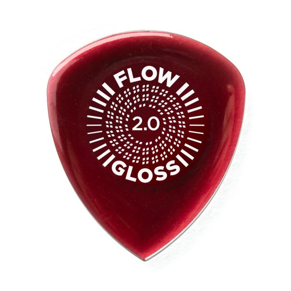 Dunlop Flow Gloss Guitar Picks, 2.0mm (3-Pack)