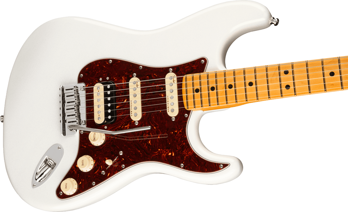 Fender American Ultra Stratocaster HSS, Maple Fingerboard - Arctic Pearl