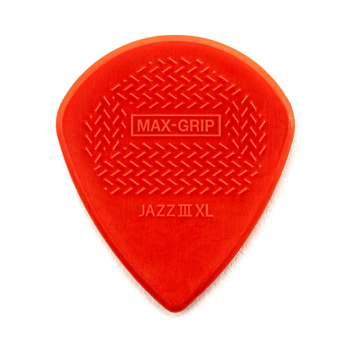 Dunlop 581PXLN Max-Grip Jazz III Xl Nylon Pick 1.38Mm - 6 Pack