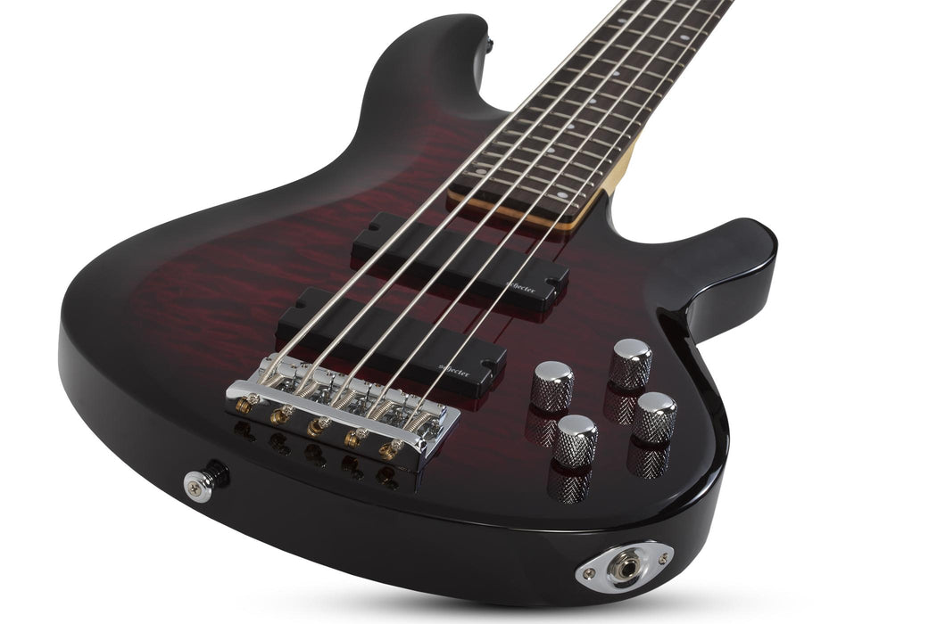 Schecter C-5 Plus See Through Cherry Burst