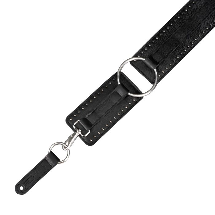 Levy's Baldric Series Leather Guitar Strap, Black