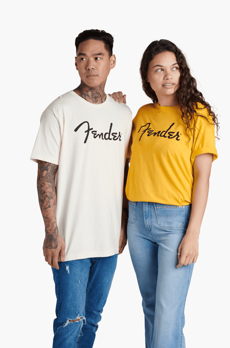 Fender Fender Spaghetti Logo T-Shirt, Butterscotch, S