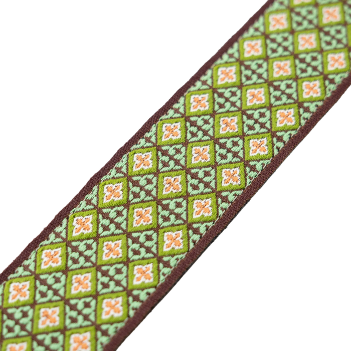Levy's Original Hootenanny Series 2" 60's Weave Guitar Strap, Green