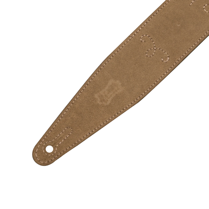 Levy's In Bloom Series 25" Leather Strap with Flower Appliques, Sky Blue Wildflower