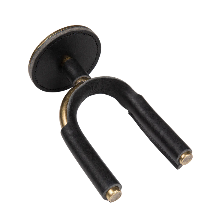 Levy's Forged Hangers, Brass with Black Leather