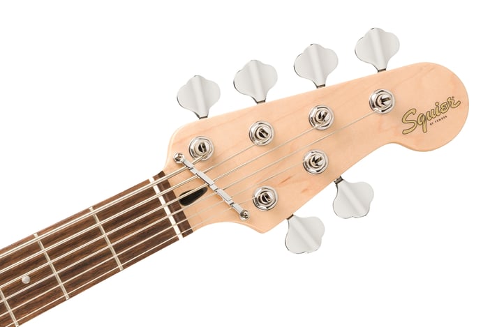 Squier -  Affinity Series Jazz Bass VI, Laurel Fingerboard, Black Pickguard, Black Metallic