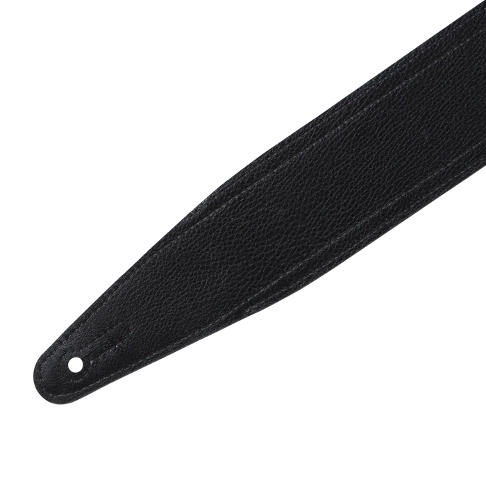 Levy's Double Racing Stripe Series 2 1/2" Wide Garment Leather Straps, Black & White