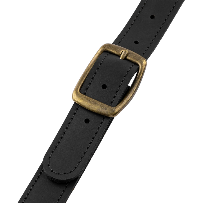 Levy's Apex Leather Guitar Strap With Padding And Hardware, Black