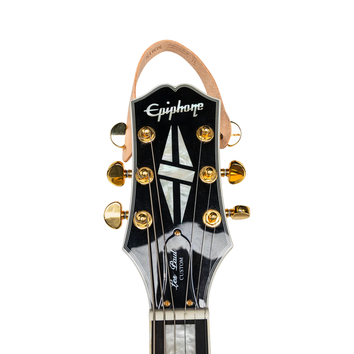 Levy's Guitar Hanger Carving Leather, Natural