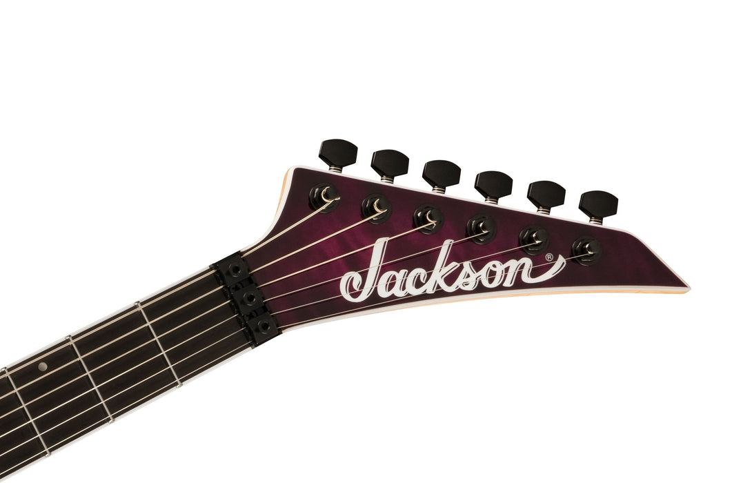 Jackson Pro Plus Series Dinky DKAQ, Ebony Fingerboard, Transparent Purple Burst