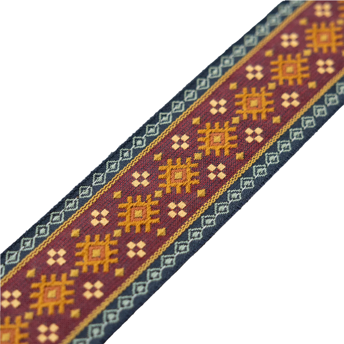 Levy's Original Hootenanny Series 2" 60's Weave Guitar Strap, Red