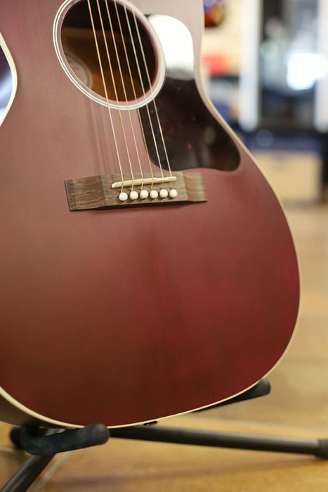 Gibson L-00 Special Acoustic/Electric Guitar with Softshell Case - Satin Wine Red - B-Stock