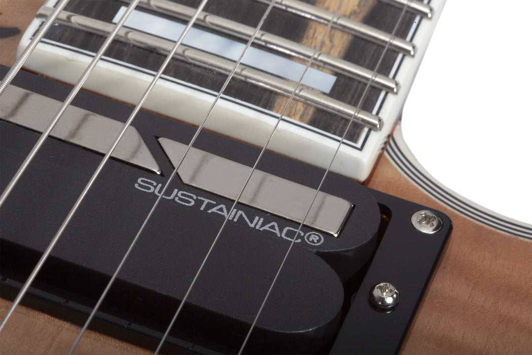 Schecter E-1 FR-S Electro-Resin Electric Guitar, Gloss Natural