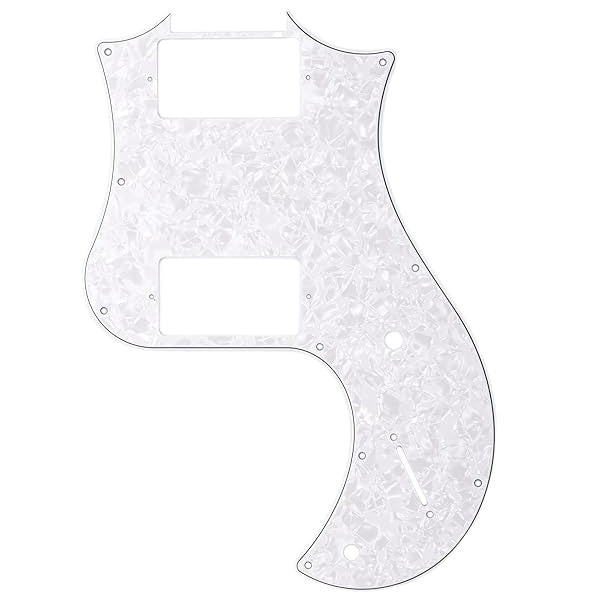 PRS Standard 22 S2 Pickguard, 3-Ply Pearloid, Black, White