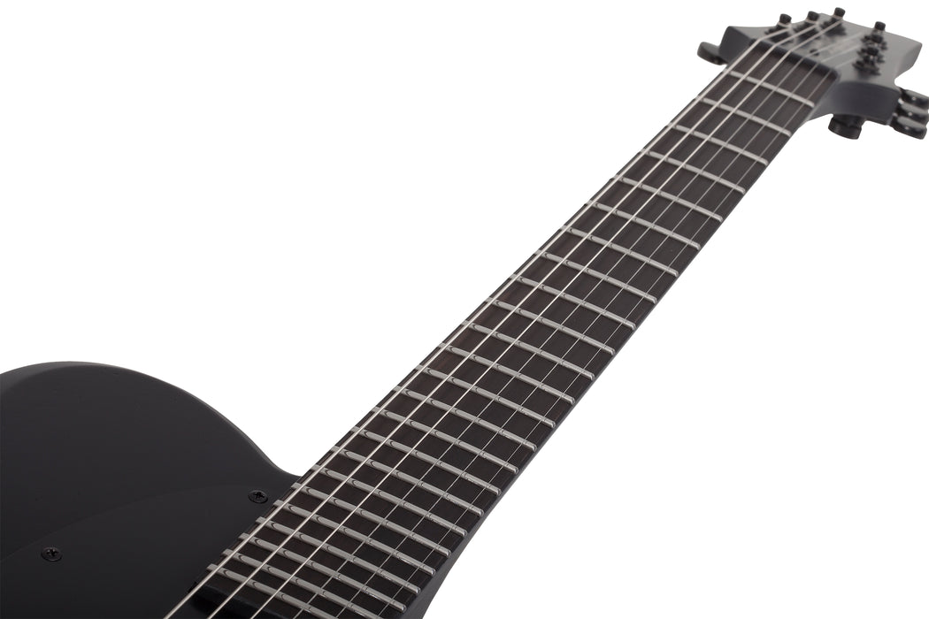 Schecter PT Black Ops Left-Handed Electric Guitar, Satin Black Open Pore