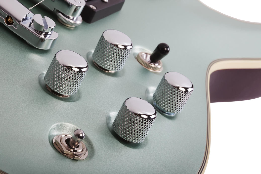 Schecter C-1 E/A Semi-Hollow Classic Satin Vintage Pelham Blue