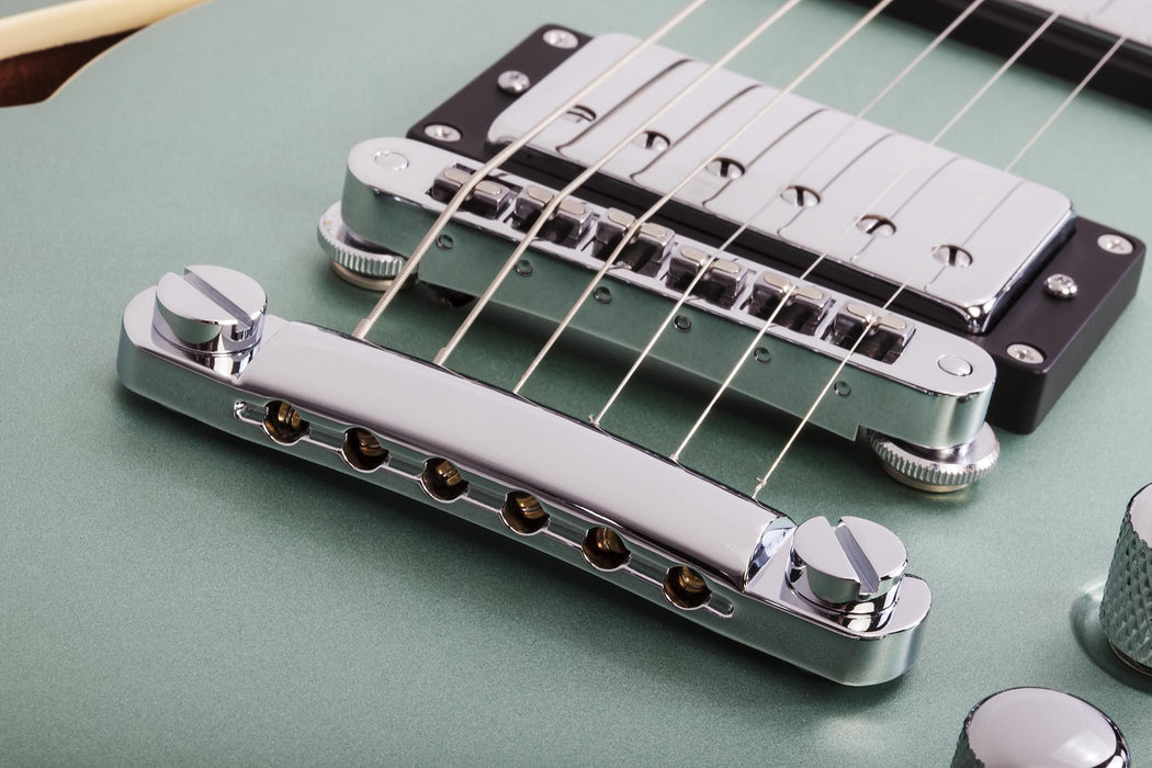 Schecter C-1 E/A Semi-Hollow Classic Satin Vintage Pelham Blue