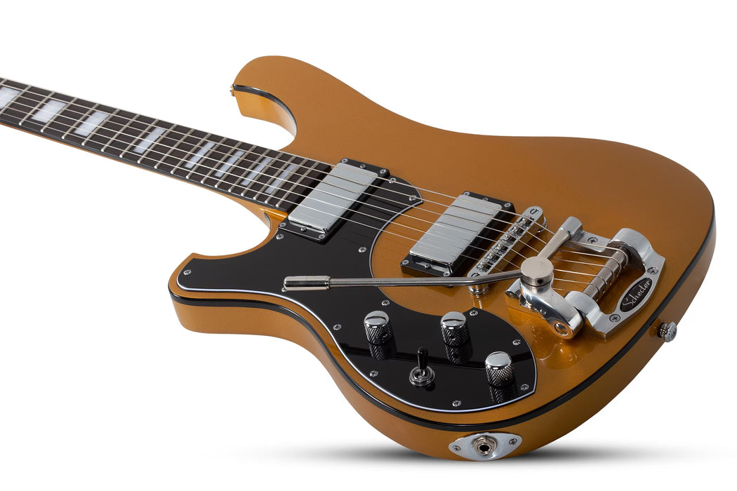 Schecter Stargazer-6 Vibrato Left-Handed, Metallic Gold