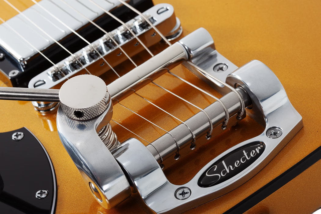 Schecter Stargazer-6 Vibrato Left-Handed, Metallic Gold