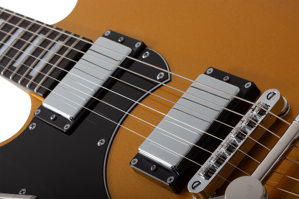 Schecter Stargazer-6 Vibrato Left-Handed, Metallic Gold