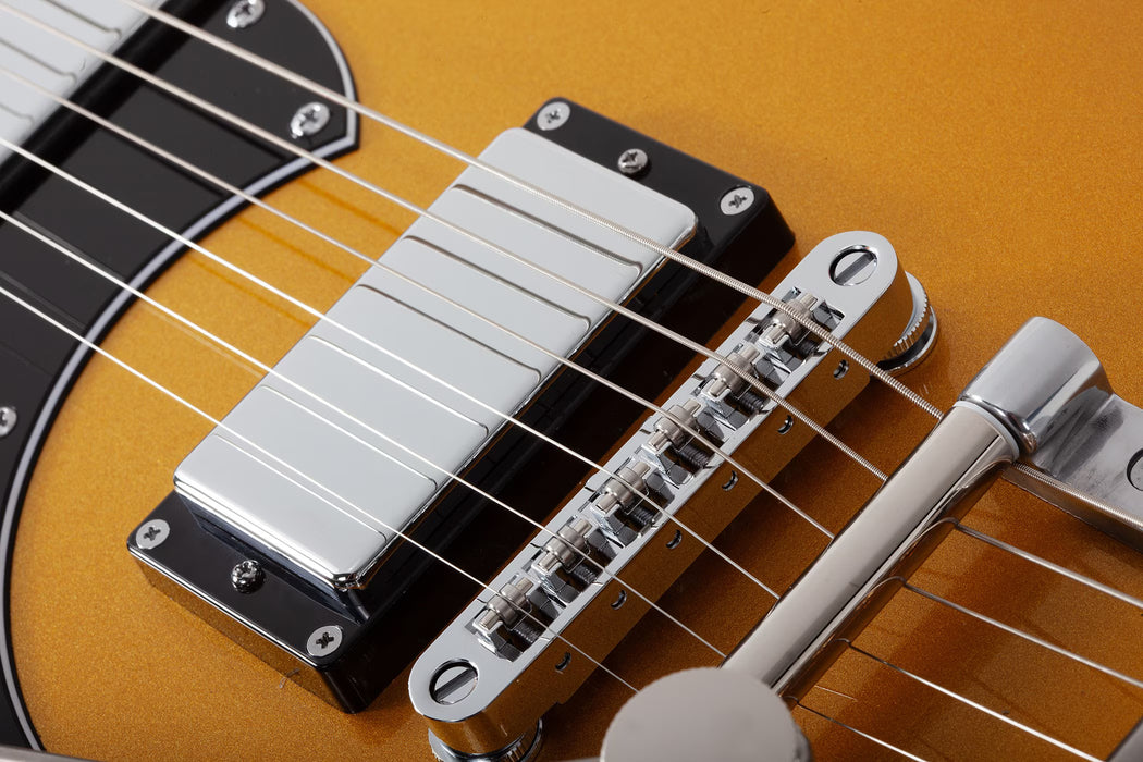 Schecter Stargazer-6 Vibrato Left-Handed, Metallic Gold