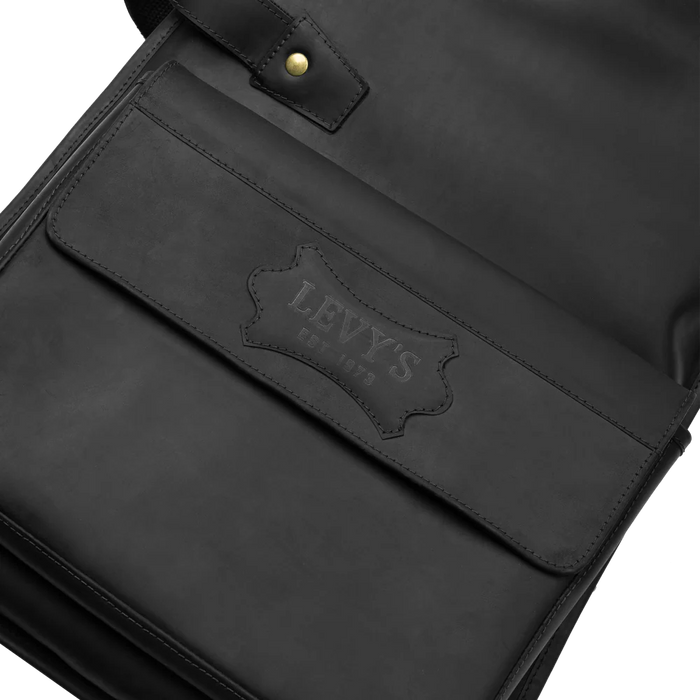 Levy's Solera Series Leather Bags Electric Guitar Bag, Black