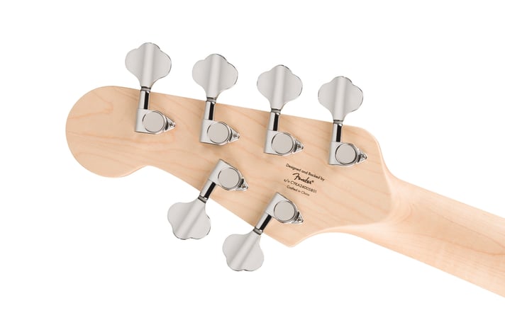 Squier -  Affinity Series Jazz Bass VI, Laurel Fingerboard, Black Pickguard, Black Metallic