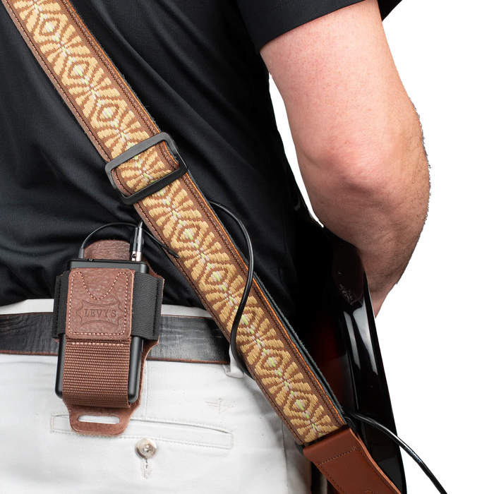 Levy's Deluxe Wireless Pack Holders, Brown