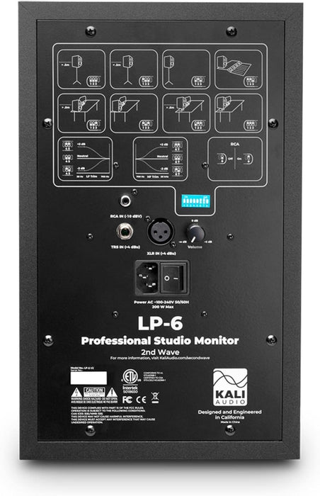 Kali Audio 2-Way 6.5" Powered Studio Monitor, Black