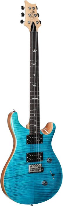 PRS SE Custom 24, Blue Matteo/Natural Back