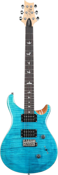 PRS SE Custom 24, Blue Matteo/Natural Back