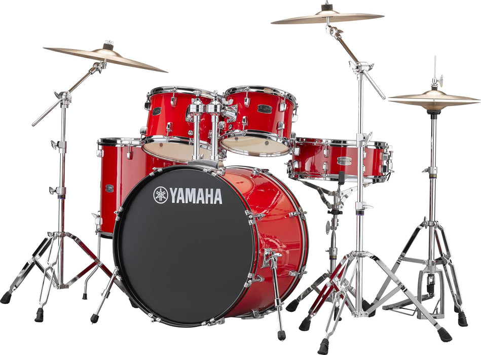 Yamaha Rydeen 5-PCS Kit - 22/14/16/12/10 w/ Hardware & Cymbals - Red