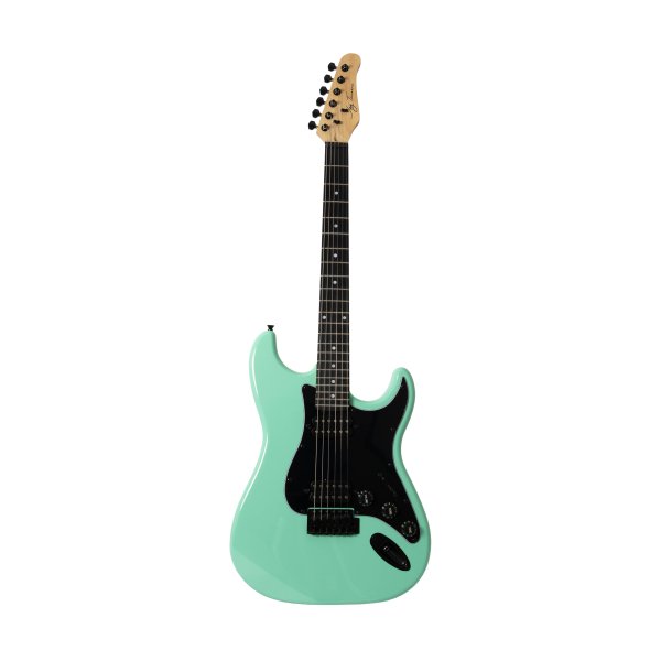 Jay Turser JT-120-SG Double-Cutaway Electric Guitar w/Dual Humbuckers, Surf Green