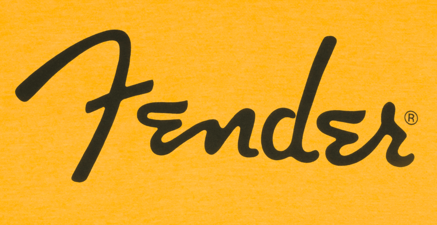 Fender Fender Spaghetti Logo T-Shirt, Butterscotch, S
