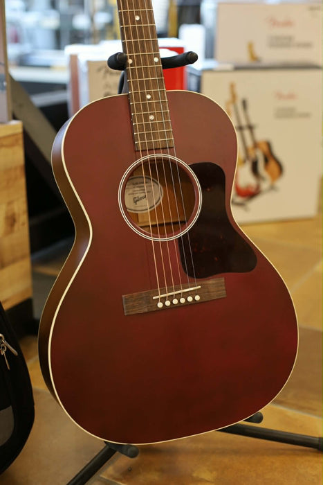 Gibson L-00 Special Acoustic/Electric Guitar with Softshell Case - Satin Wine Red - B-Stock