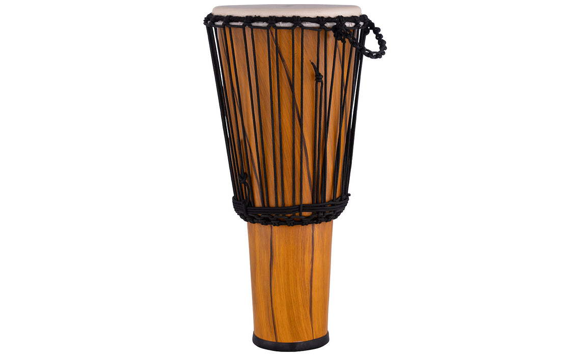 Pearl Rope Tuned PVC Ashiko Drum #682 (Artisan Amber Cypress)