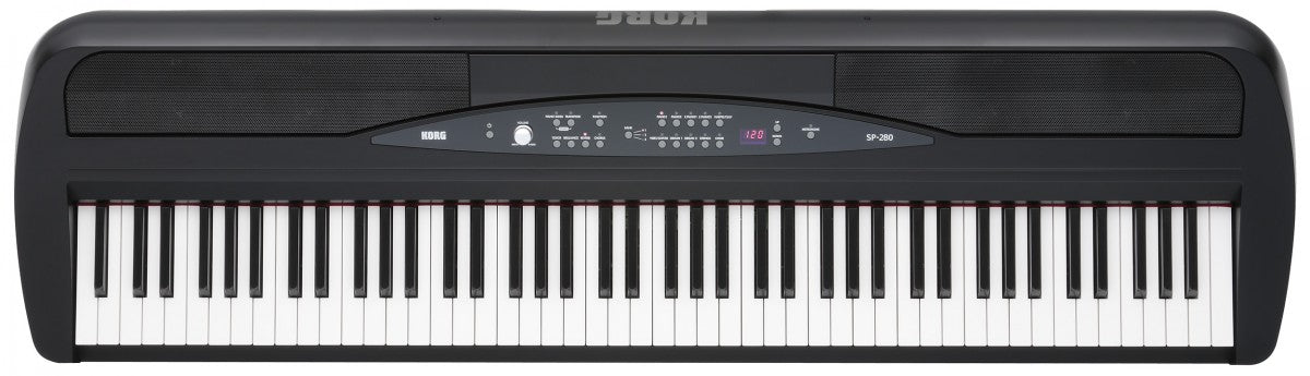 Korg SP280-BK 88-Key Digital Piano With 30 Instrument Sounds, Natural Weighted Hammer Action